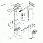 M3.5A Drive Shaft Housing, Gear Case & Steering Handle