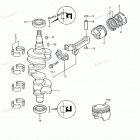NSF30B Поршни и коленчатый вал