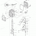 NSF8A3 Cylinder Head & Oil Pump