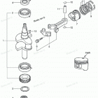 NSF3.5B Колен. вал и поршень