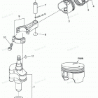 NSF6B Колен. вал и поршень