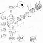 NSF25B Поршень и коленвал