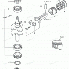 NSF2.5B Колен. вал и поршень