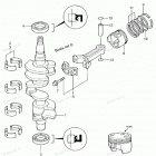 NSF30B Поршень и коленвал