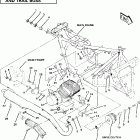 W857027 SCRAMBLER Engine and muffler mounting