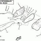 W857027 SCRAMBLER Clutch cover assembly.