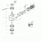 NSF2.5B Поршни и коленчатый вал