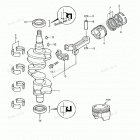 NSF25B Поршни и коленчатый вал
