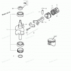 NSF2B Поршни и коленчатый вал