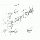NSF8A3 Поршни и коленчатый вал