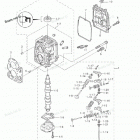 NSF8A3 Cylinder Head & Oil Pump