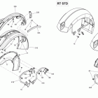 Spyder RTS SE6 body and accessories front fender