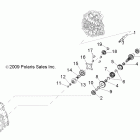 SCRAMBLER 500 4X4 - A10NG50AA Главные внутренности КПП