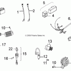 OUTLAW 90 - A10KA09AB/AD Электрика, выключатели, жгут и индикаторы