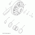 SPORTSMAN FOREST 800 - A12MH76FF Вторичная муфта сцепления