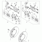 V STAR 1300 XVS13AER/XVS13AECR Передний тормозной суппорт