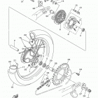 TTR230 TTR230E Заднее колесо