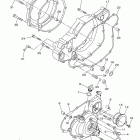 WR450F WR450FD Крышка картера двигателя