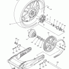 RAIDER SCL XV19SCLDC/XV19SCLD Заднее колесо