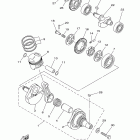 TW200 TW200E1/TW200E1C Коленчатый вал и Поршень