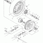 V STAR 950 XVS95DW/XVS95DB/XVS95DCW/XVS95DCB Заднее колесо