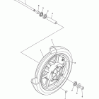 V STAR 1300 XVS13ADCB/XVS13ADB Переднее колесо