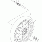 V STAR 950 XVS95DW/XVS95DB/XVS95DCW/XVS95DCB Переднее колесо