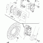 XT250 XT250DC/XT250D Передний тормозной суппорт