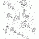 WR250R WR25RDC/WR25RD Коленчатый вал и Поршень