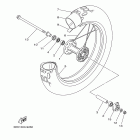 TW200 TW200E1/TW200E1C Переднее колесо