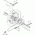 YZ85 YZ85D Заднее колесо
