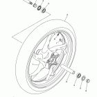 STRYKER XVS13CDCR/XVS13CDB/XVS13CDCB/XVS13CDR Переднее колесо