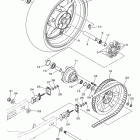 STRYKER XVS13CDCR/XVS13CDB/XVS13CDCB/XVS13CDR Заднее колесо