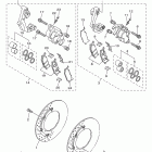 V STAR 1300 DELUXE XVS13CTFEC/XVS13CTFE Передний тормозной суппорт