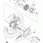TTR230 TTR230D Заднее колесо