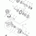 TTR230 TTR230D Коленчатый вал и Поршень