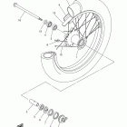 V STAR 650 CUSTOM XVS65DCB/XVS65DB Переднее колесо