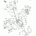 KX85 (KX85-CEF) Крышки двигателя