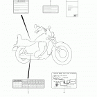 LS650 Boulevard S40 Warning label (ls650l3 e33)