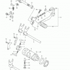 DR-Z125,L Механизм  переключения передач