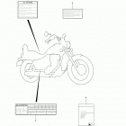LS650 Boulevard S40 Warning label (ls650l3 e03)
