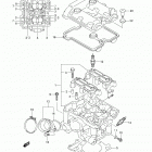 DL650AL3 V-Strom Задняя головка цилиндров
