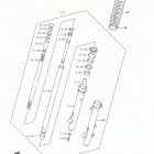DR200SE Передняя вилка