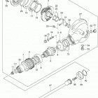 VL800 T,C Boulevard C50 Propeller shaft  /  final drive gear