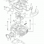 VZ1500 Boulevard M90 Задняя головка цилиндров
