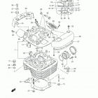 LS650 Boulevard S40 Головка цилиндра