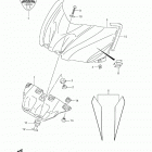 GSX-R1000 Fuel tank front cover (gsx-r1000zl3 e28)