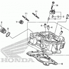 VT1300CS Задняя головка цилиндров
