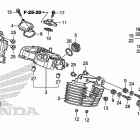 VT1300CS Крышка головки заднего цилиндра