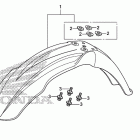 CRF450X Переднее крыло